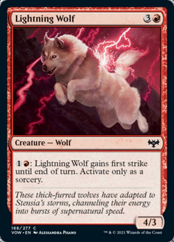 Lightning Wolf [Innistrad: Crimson Vow] (VOW 168)