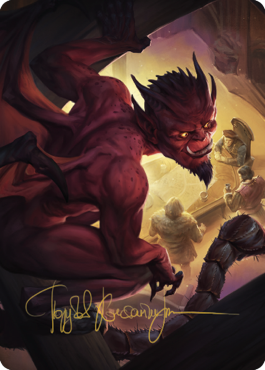 Imp Art Card (Gold-Stamped Signature) [Commander Legends: Battle for Baldur's Gate Art Series]
