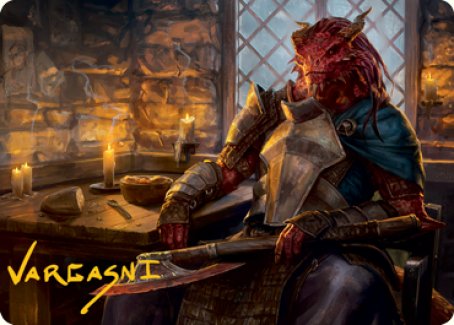 Jaded Sell-Sword Art Card (Gold-Stamped Signature) [Dungeons & Dragons: Adventures in the Forgotten Realms Art Series] (AAFR 47)