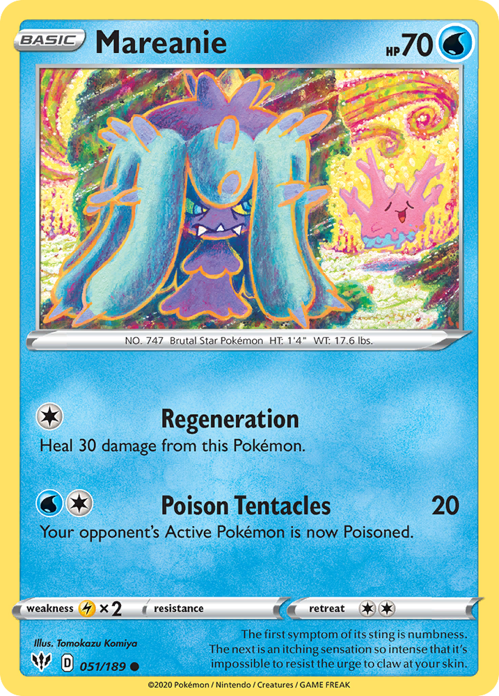 Mareanie (51/189) [Sword & Shield: Darkness Ablaze]