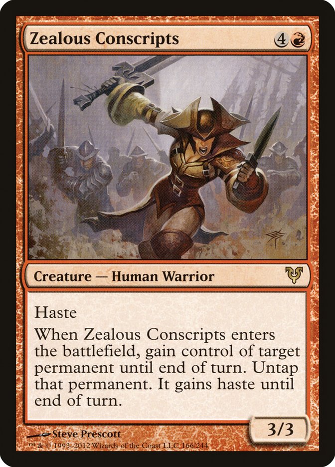 Zealous Conscripts [Avacyn Restored] (AVR 166)