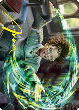 Eureka Moment Art Card (Gold-Stamped Signature) [Strixhaven: School of Mages Art Series] (ASTX 25)