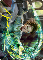 Eureka Moment Art Card (Gold-Stamped Signature) [Strixhaven: School of Mages Art Series] (ASTX 25)