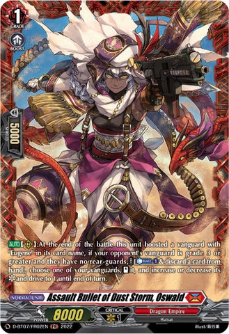 Assault Bullet of Dust Storm, Oswald (FR) (D-BT07/FR02EN) [Raging Flames Against Emerald Storm]