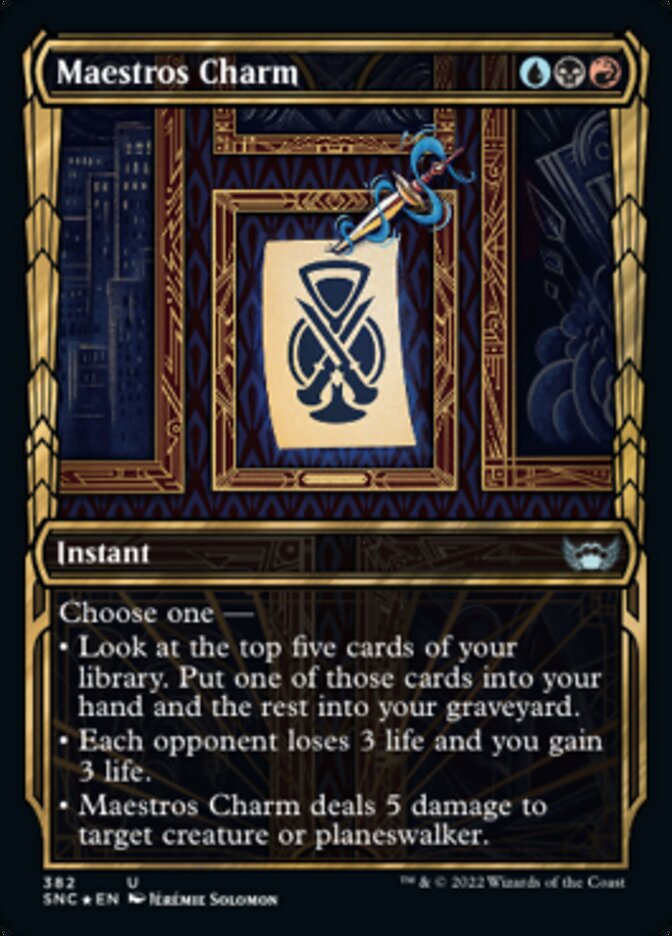 Maestros Charm (Showcase Golden Age Gilded Foil) (SNC 382)