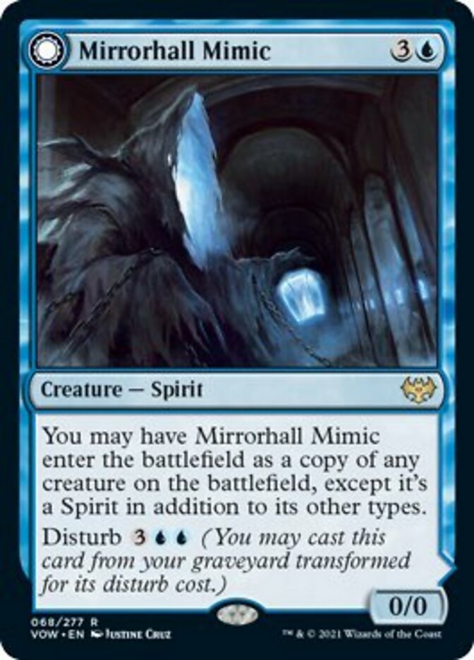 Mirrorhall Mimic // Ghastly Mimicry [Innistrad: Crimson Vow] (VOW 68)