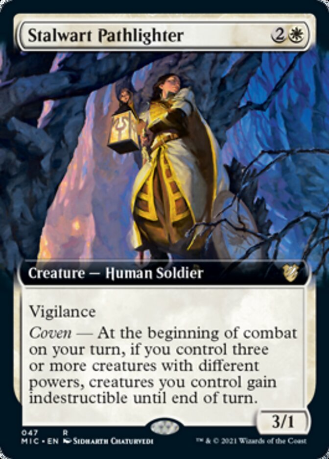 Stalwart Pathlighter (Extended) [Innistrad: Midnight Hunt Commander] (MIC 47)