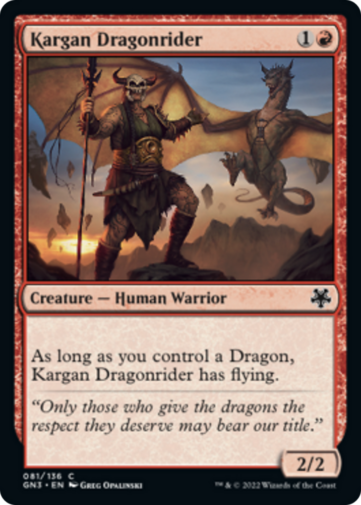 Kargan Dragonrider [Game Night 2022]