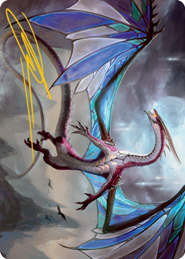 Moonveil Regent Art Card (Gold-Stamped Signature) [Innistrad: Midnight Hunt Art Series] (AMID 44)