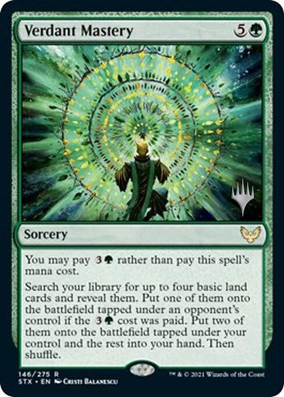 Verdant Mastery (Promo Pack) [Strixhaven: School of Mages Promos] (PSTX 146)