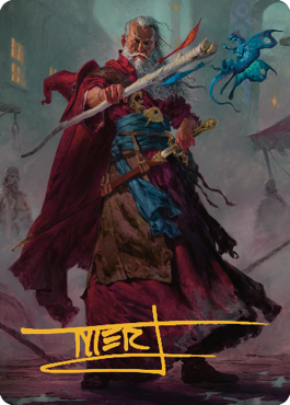 Elminster Art Card (Gold-Stamped Signature) [Commander Legends: Battle for Baldur's Gate Art Series]