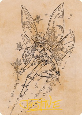 Pixie Guide (Showcase) Art Card (Gold-Stamped Signature) [Dungeons & Dragons: Adventures in the Forgotten Realms Art Series] (AAFR 78)