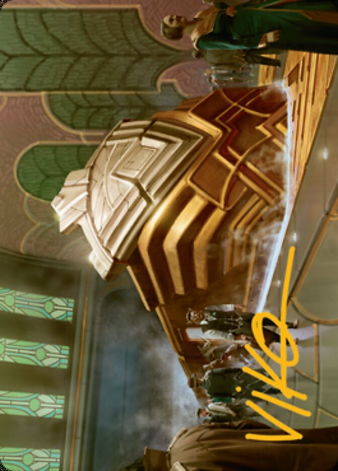Capenna Express Art Card (Gold-Stamped Signature) [Streets of New Capenna Art Series] (ASNC 20)
