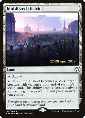 Mobilized District  [War of the Spark Prerelease Promos] (PWAR 249S)