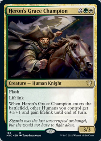 Heron's Grace Champion [Innistrad: Midnight Hunt Commander] (MIC 152)