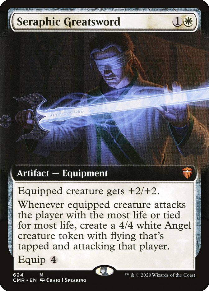 Seraphic Greatsword (Extended Art) [Commander Legends] (CMR 624)