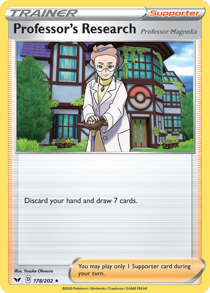 Professor's Research (Professor Magnolia) (178/202) [Sword & Shield: Base Set]