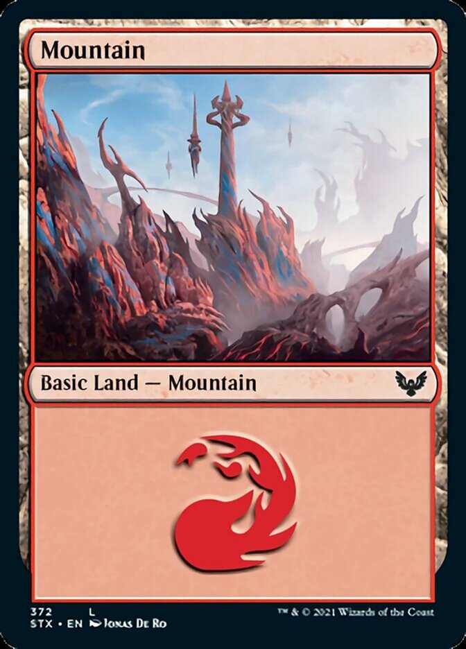 Mountain (#372) [Strixhaven: School of Mages] (STX 372)
