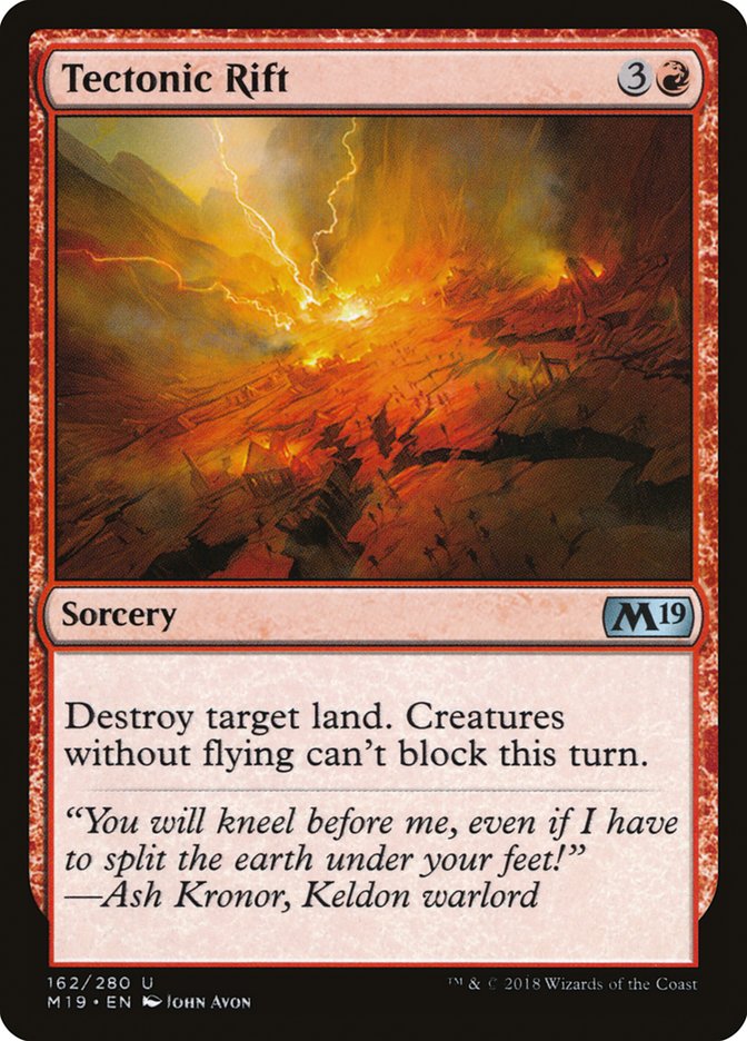 Tectonic Rift [Core Set 2019] (M19 162)