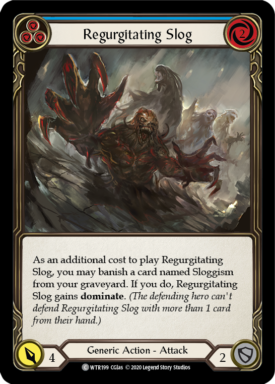 Regurgitating Slog (Blue) [WTR199] Unlimited Rainbow Foil