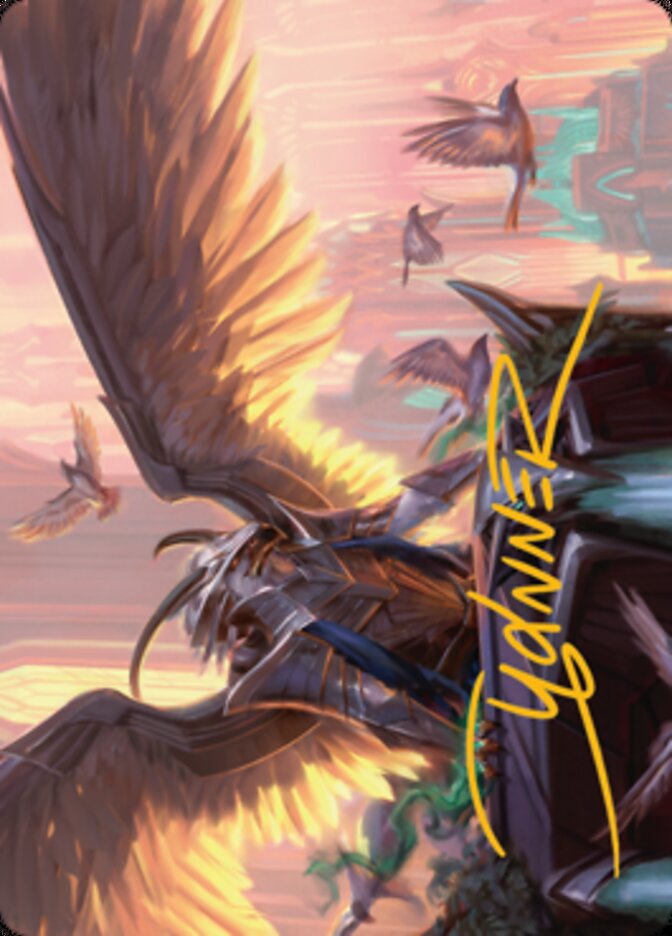 Falco Spara, Pactweaver 1 Art Card (Gold-Stamped Signature) [Streets of New Capenna Art Series] (ASNC 25)