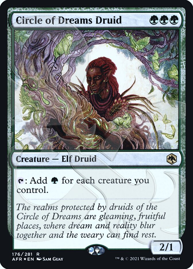 Circle of Dreams Druid (Ampersand Promo) [Dungeons & Dragons: Adventures in the Forgotten Realms Promos] (PAFR 176A)