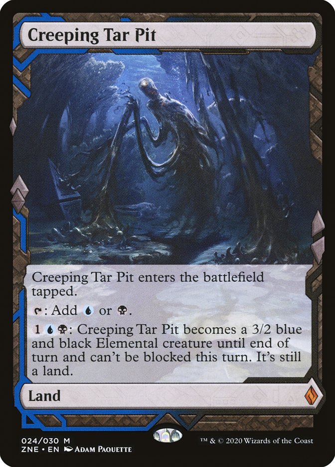 Creeping Tar Pit [Zendikar Rising Expeditions] (ZNE 24)