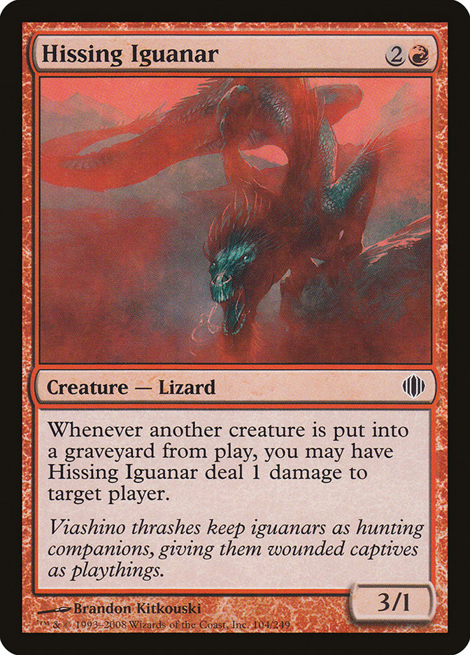 Hissing Iguanar [Shards of Alara] (ALA 104)