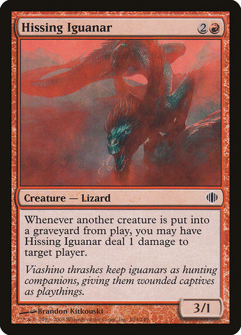 Hissing Iguanar [Shards of Alara] (ALA 104)