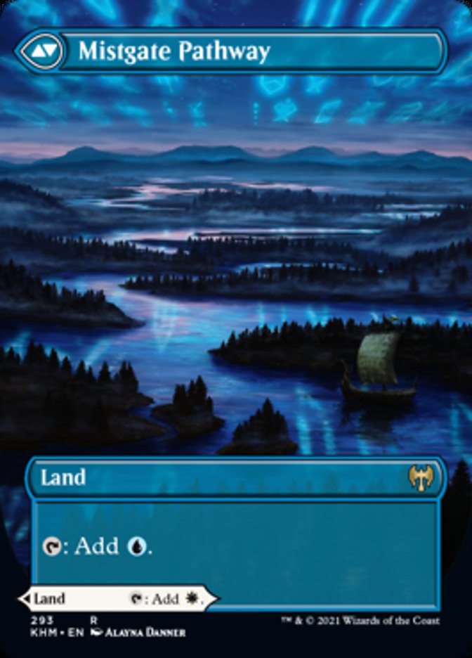 Hengegate Pathway // Mistgate Pathway (Extended Art) [Kaldheim] (KHM 293)