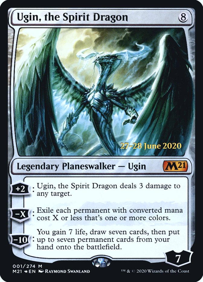 Ugin, the Spirit Dragon  [Core Set 2021 Prerelease Promos] (PM21 1S)