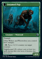 Hound Tamer // Untamed Pup [Innistrad: Midnight Hunt] (MID 187)