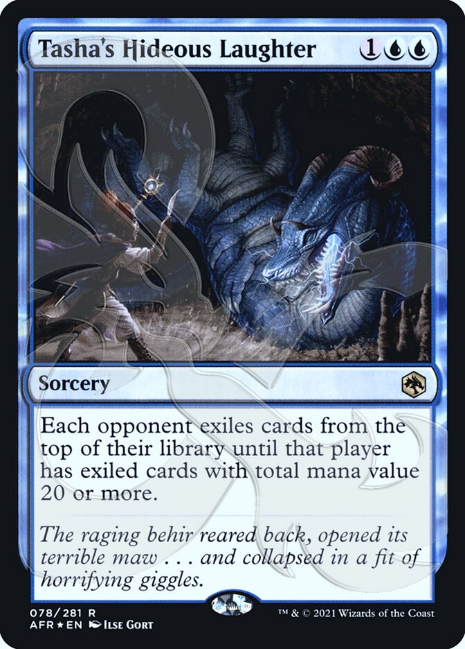 Tasha's Hideous Laughter (Ampersand Promo) [Dungeons & Dragons: Adventures in the Forgotten Realms Promos] (PAFR 78A)