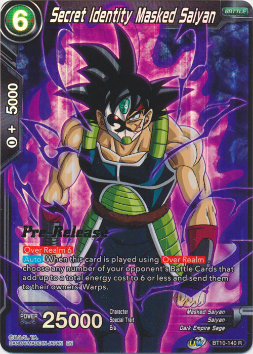 Secret Identity Masked Saiyan [BT10-140]