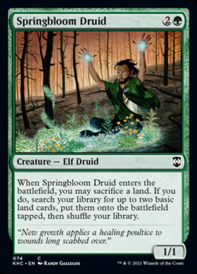 Springbloom Druid [Kaldheim Commander] (KHC 74)