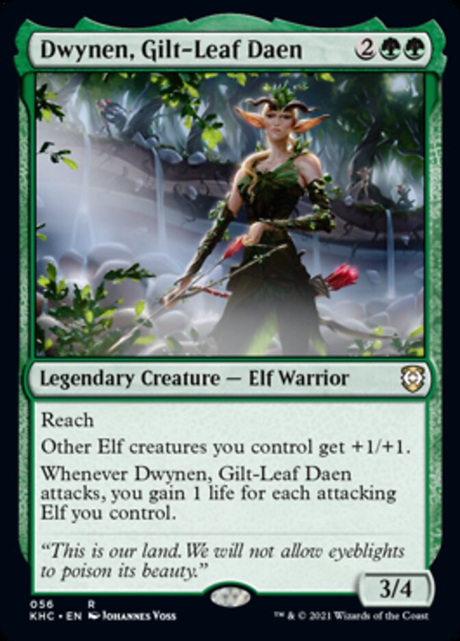 Dwynen, Gilt-Leaf Daen [Kaldheim Commander] (KHC 56)