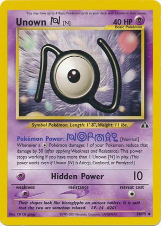 Unown [N] (50/75) [Neo Discovery]