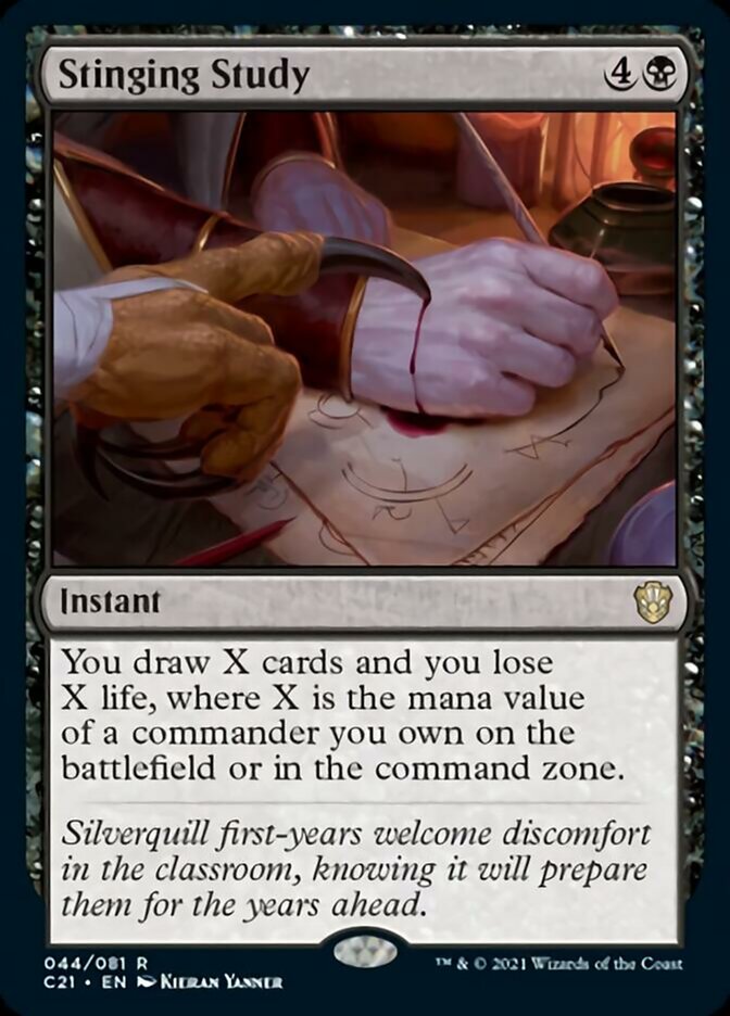 Stinging Study [Commander 2021] (C21 44)