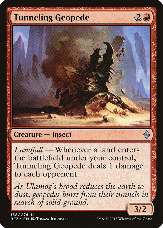 Tunneling Geopede [Battle for Zendikar] (BFZ 158)