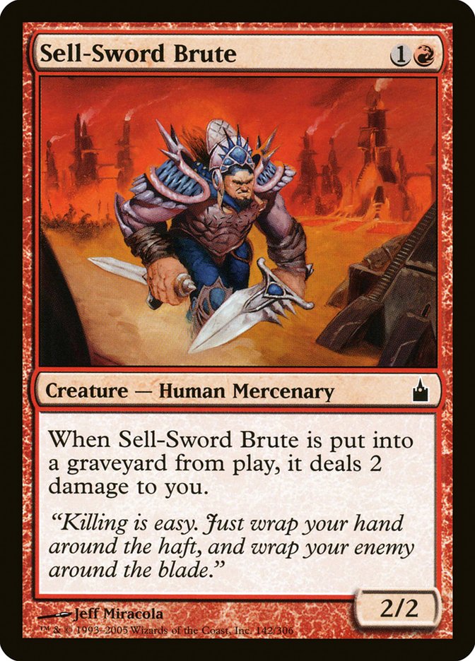 Sell-Sword Brute [Ravnica: City of Guilds] (RAV 142)