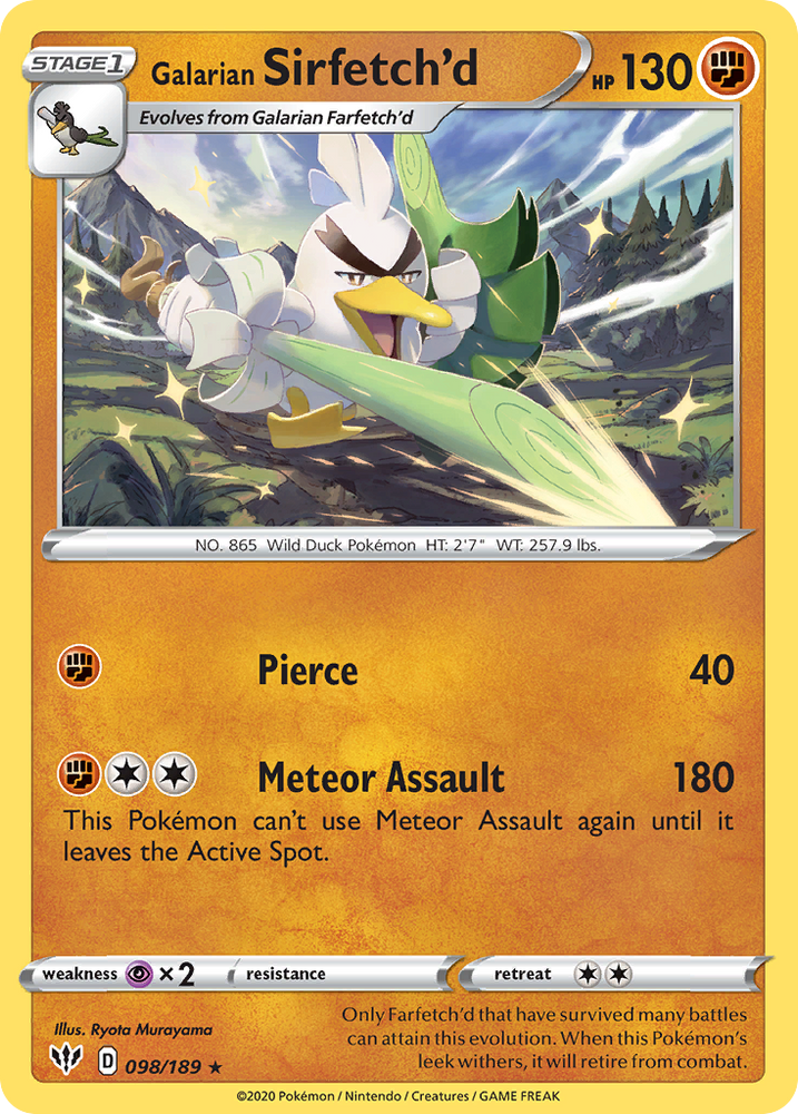 Galarian Sirfetch'd (98/189) [Sword & Shield: Darkness Ablaze]