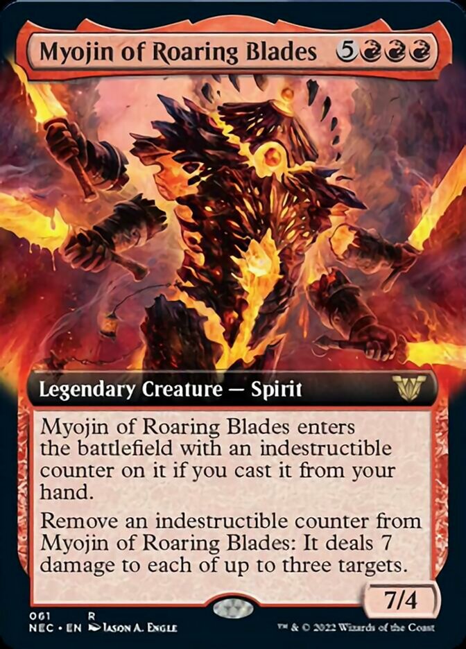 Myojin of Roaring Blades (Extended) [Kamigawa: Neon Dynasty Commander] (NEC 61)