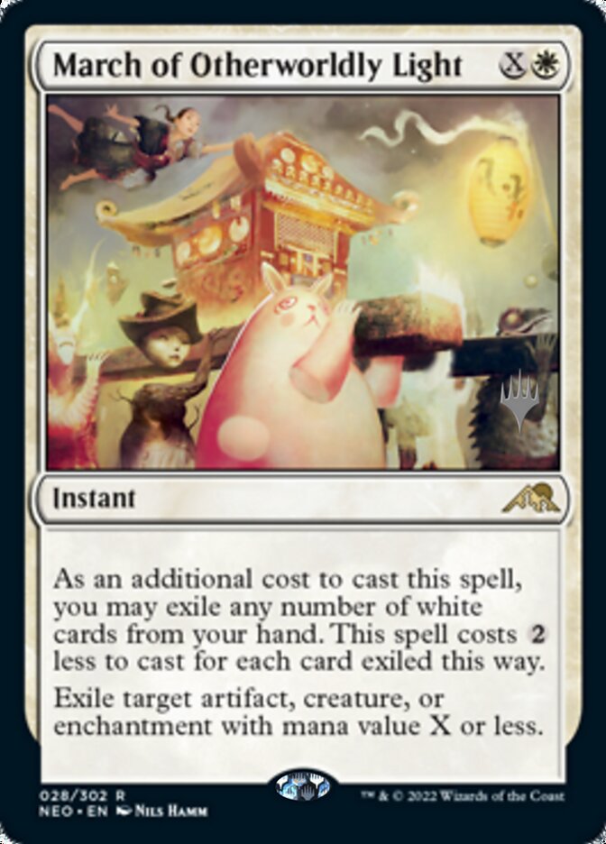 March of Otherworldly Light (Promo Pack) [Kamigawa: Neon Dynasty Promos] (PNEO 28)