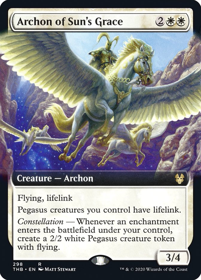 Archon of Sun's Grace (Extended Art) [Theros Beyond Death] (THB 298)