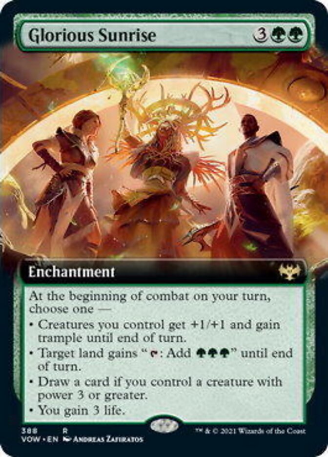Glorious Sunrise (Extended) [Innistrad: Crimson Vow] (VOW 388)