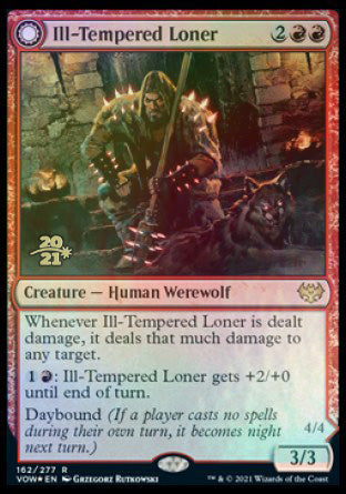 Ill-Tempered Loner // Howlpack Avenger [Innistrad: Crimson Vow Prerelease Promos] (PVOW 162)
