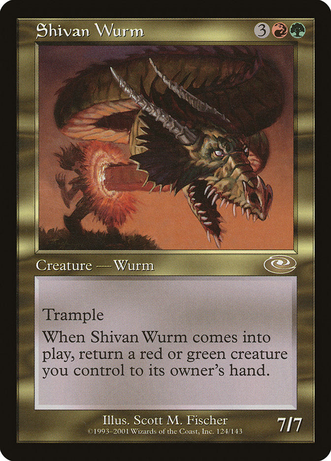 Shivan Wurm [Planeshift] (PLS 124)