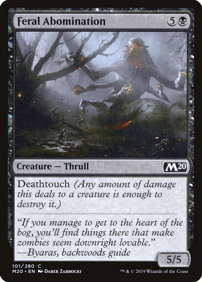 Feral Abomination [Core Set 2020] (M20 101)