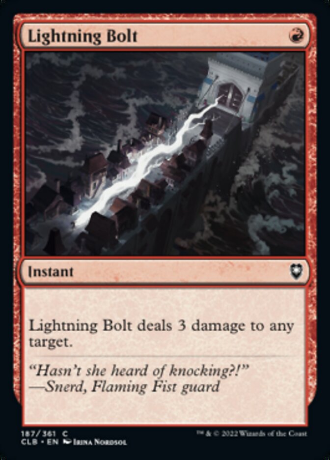 Lightning Bolt [Commander Legends: Battle for Baldur's Gate] (CLB 187)
