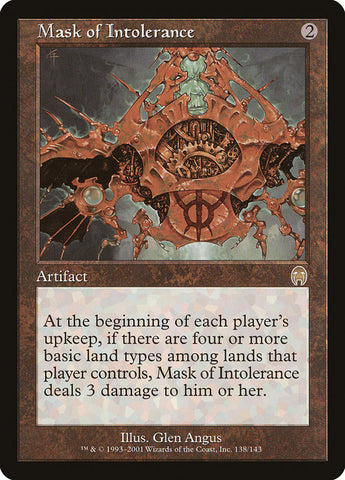 Mask of Intolerance [Apocalypse] (APC 138)